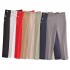 2024 Spring New Button Decoration Solid Color trousers Fashion High Waist Casual pants For women